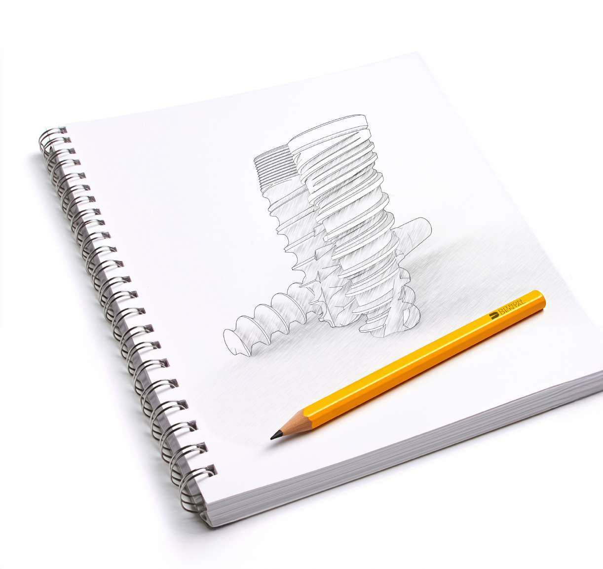 Prosthetic components, design sketch